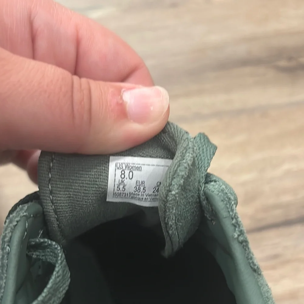 Vans Sage Green Suede Shoes - Picture 8 of 9